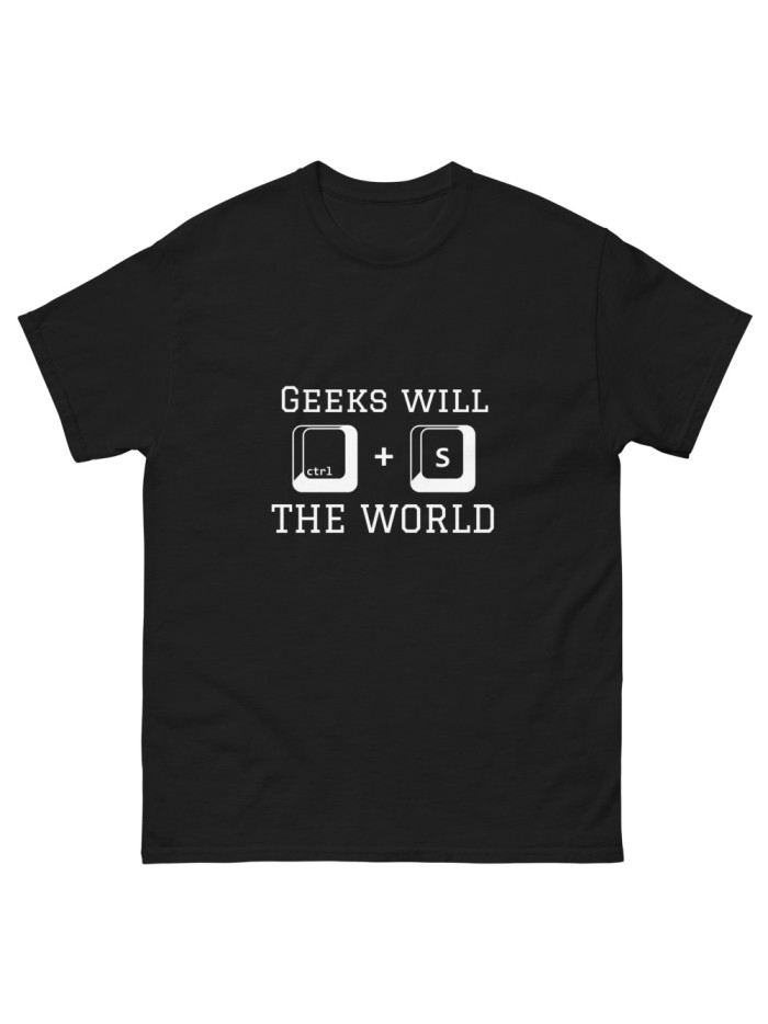 Geek T-Shirt 'Save the World': Join the Mission in Style