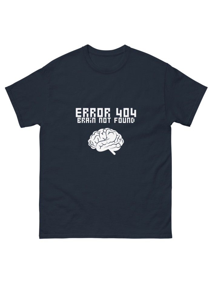 Camiseta Geek 'Brain Not Found': Para los Momentos de Humor Informátic