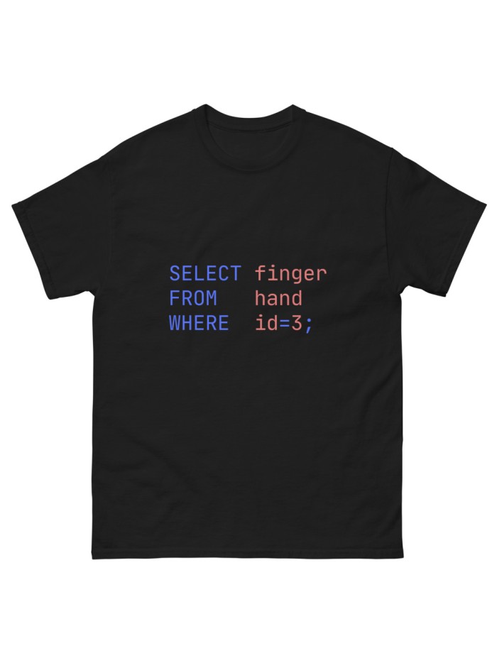 Camiseta SQL Geek: Expresa tu amor por la programación con estilo