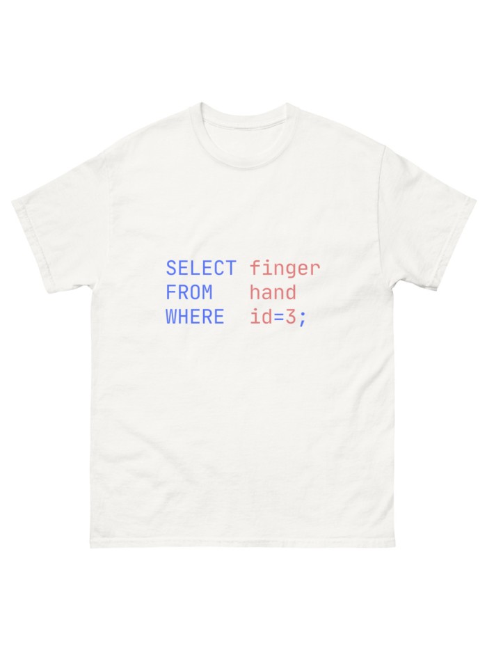 Camiseta SQL Geek: Expresa tu amor por la programación con estilo