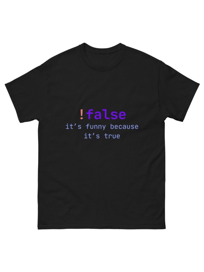 Camiseta !False