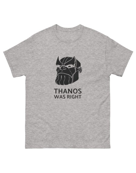 Camiseta Thanos was right