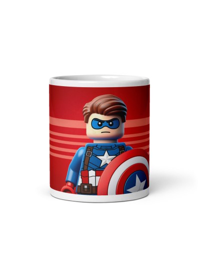 Taza Capitan America Blocks