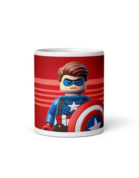 Mug Capitan America Blocks