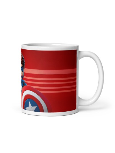 Taza Capitan America Blocks