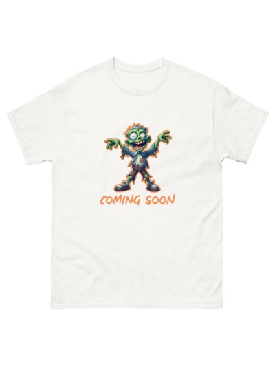 t-shirt zombies zoming soon