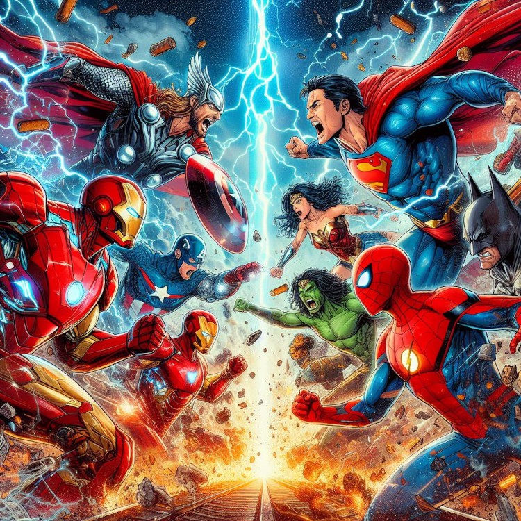 DC vs Marvel: Una Batalla Épica en el Mundo del Cómic